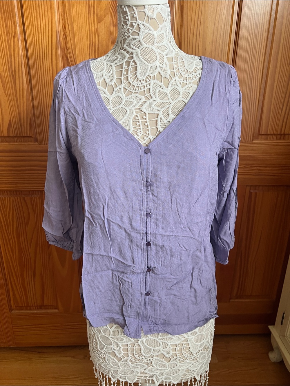 NWOT Hinge 3/4 Sleeve Button Down Shirt